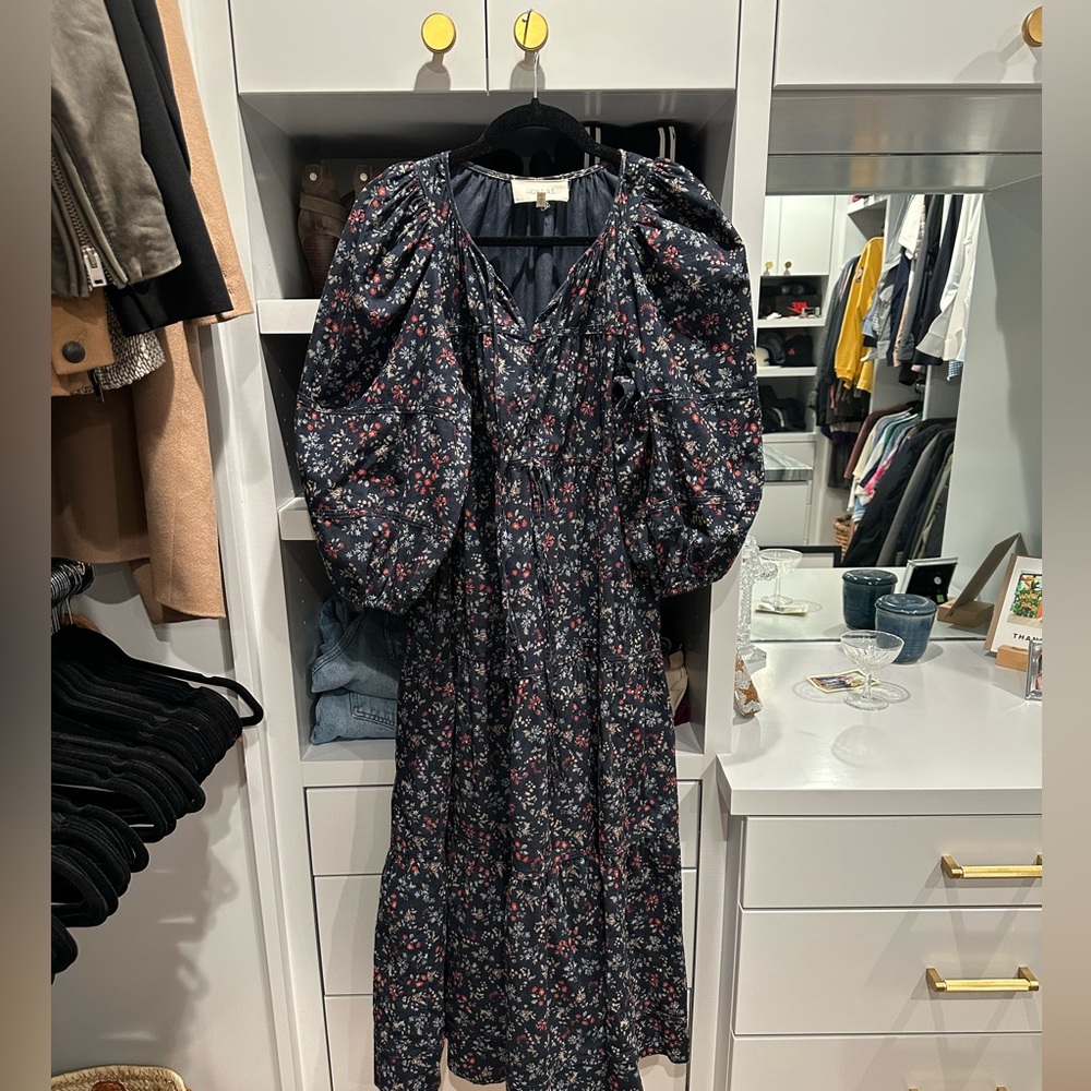 The GREAT print cordaroy dress, boho meets California coastal cool